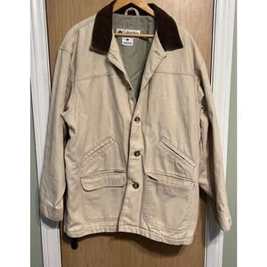Vintage Columbia Tan Canvas Chore Coat Y2K Barn Coat 90s